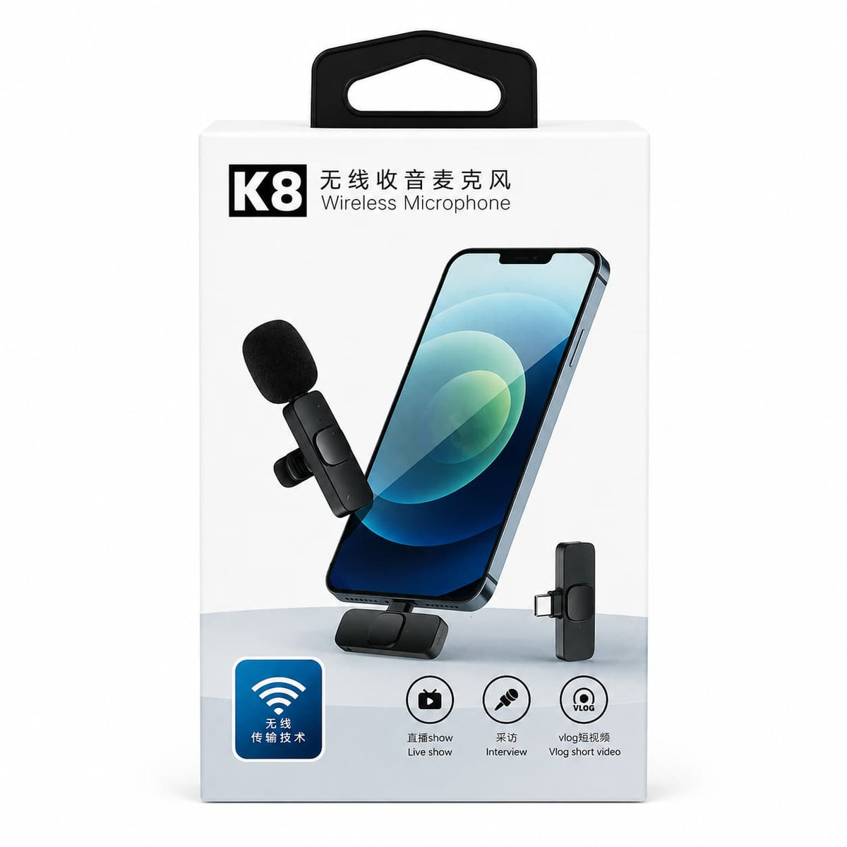 Micro sans fil K8 pour téléphone