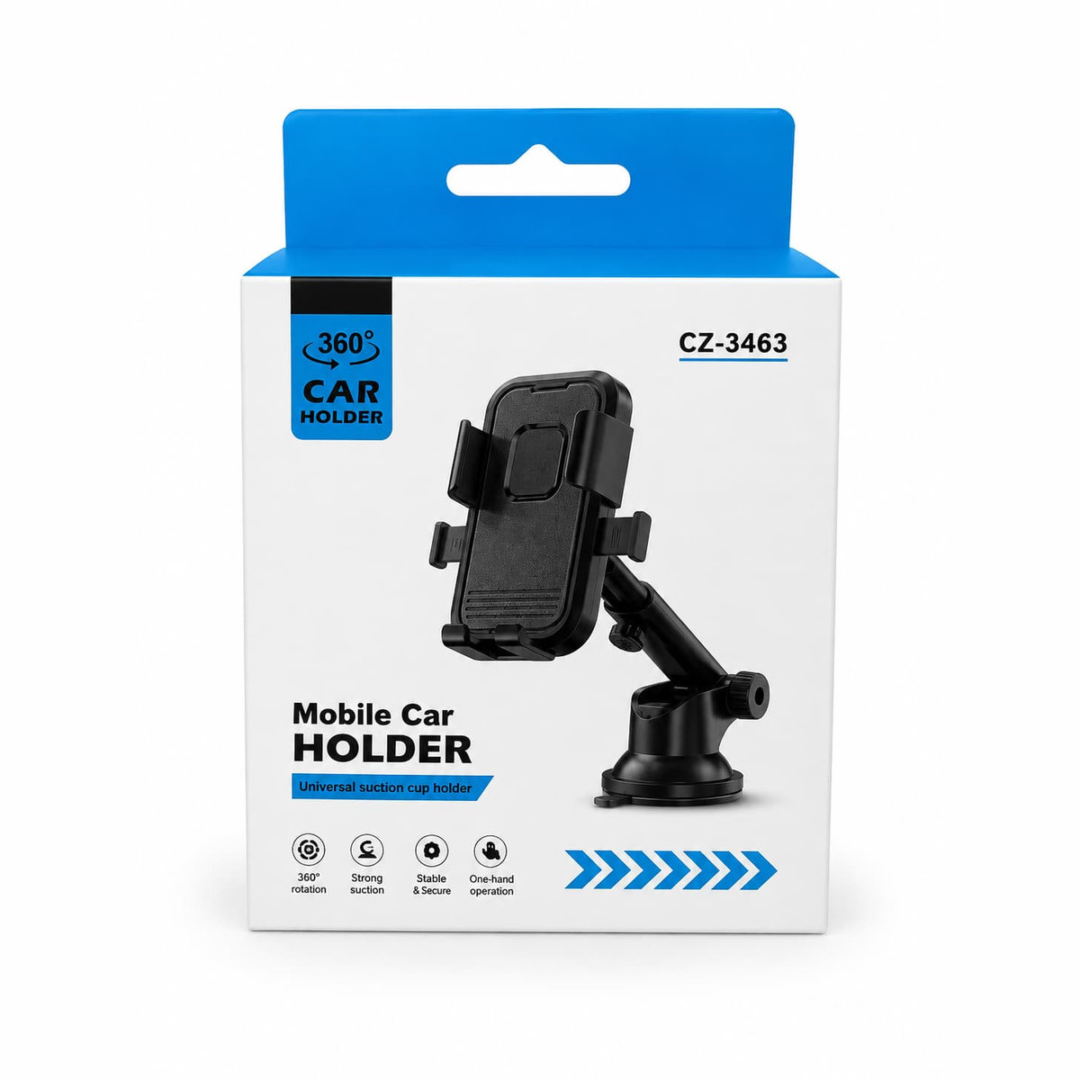 Support voiture ventouse à bras télescopique (CZ-3463)
